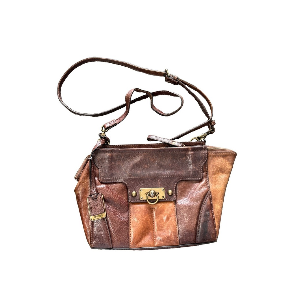 Frye Dana Brown Leather Bag Purse RETAIL $368